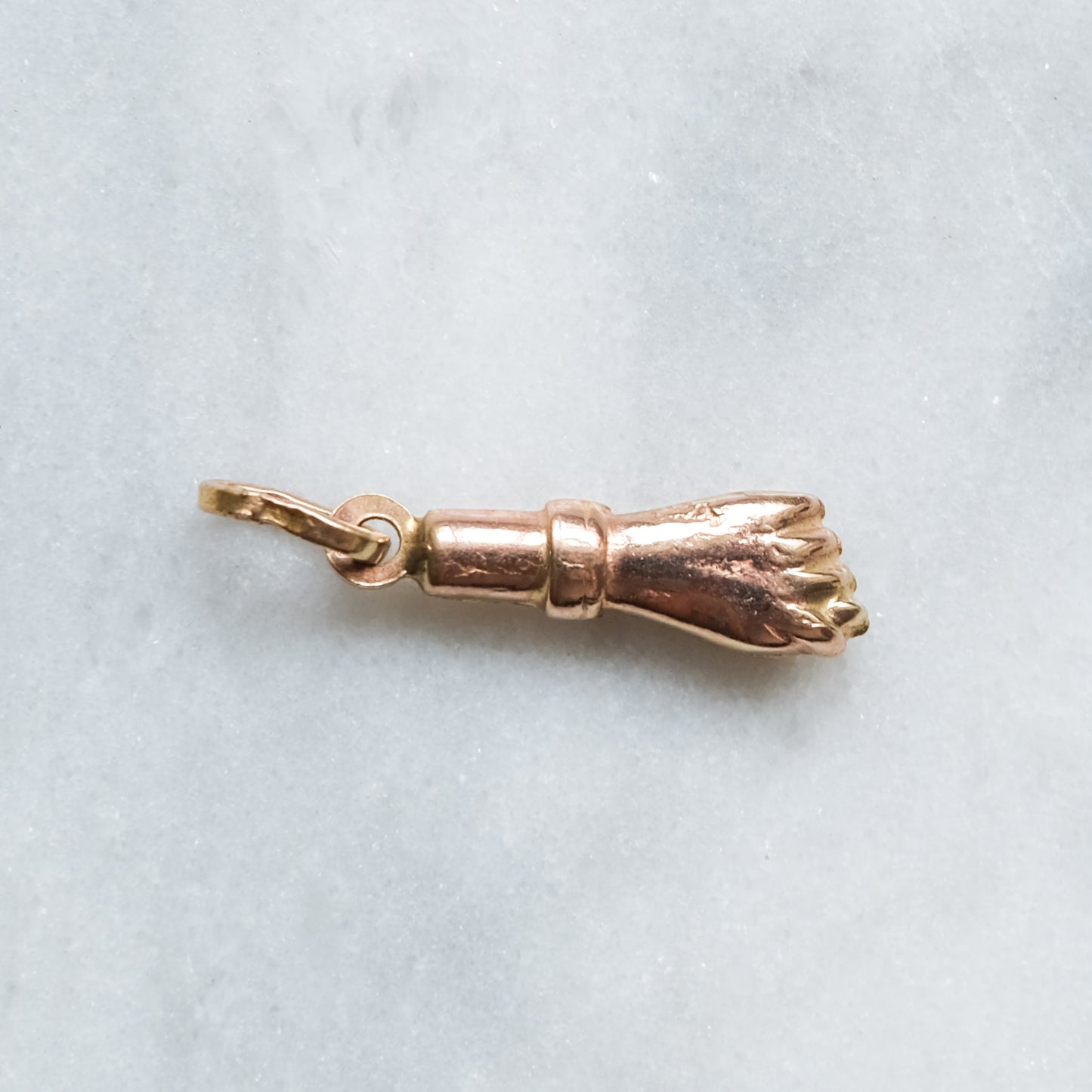 Vintage 9K Rose Gold Figa Charm