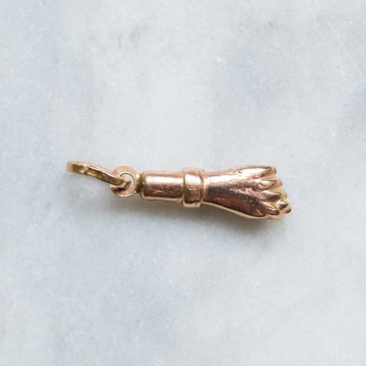 Vintage 9K Rose Gold Figa Charm