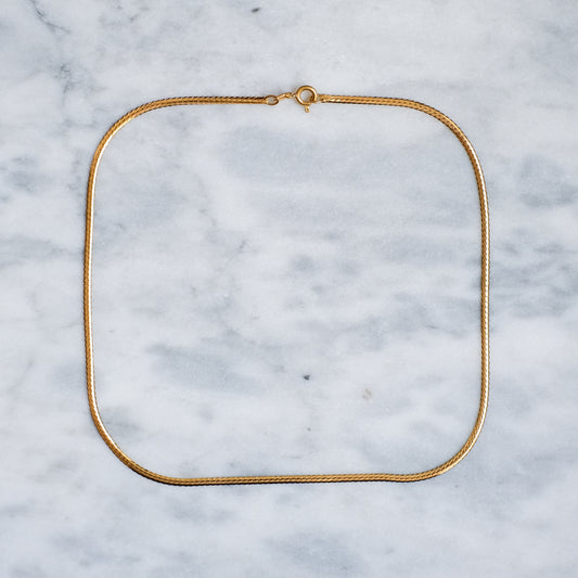 Vintage 22K Yellow Gold Herringbone Chain